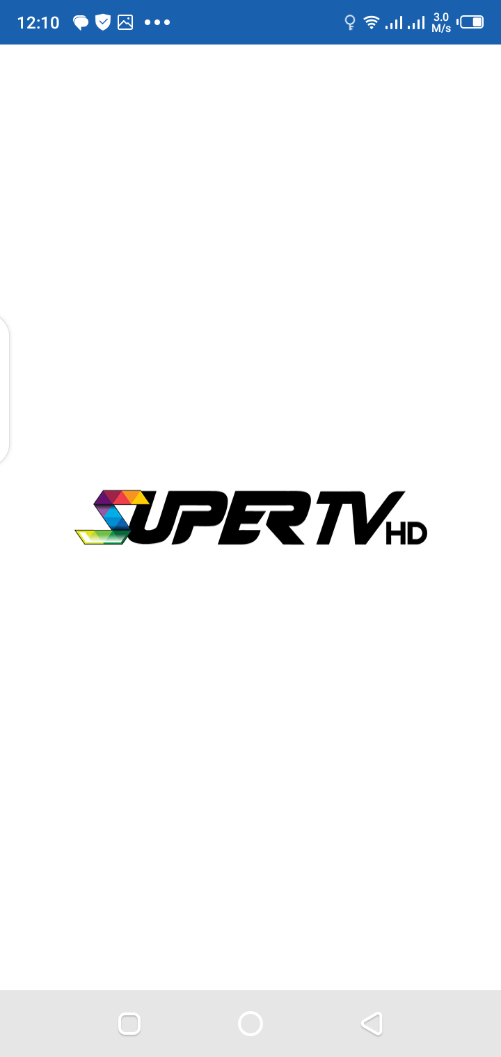 Super TV APK content browsing screen